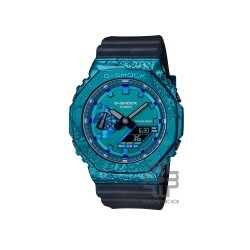 [Limited Edition] Casio G-Shock Stone Series GM-2140GEM-2A Dark Blue Resin Band Men Sport Watch