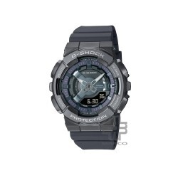 Casio G-Shock Women GM-S110B-8A Gray Resin Band Sports Watch