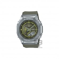 Casio G-Shock Women GM-S2100-3A Olive Green Resin Band Sports Watch