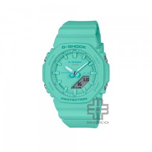 Casio G-Shock Women Tone-On-Tone Series GMA-P2100-2A Turquoise Blue Bio-Based Resin Band Sports Watch