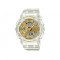 Casio G-Shock Women Clear & Gold Series GMA-S110SG-7A Translucent Resin Band Sport Watch