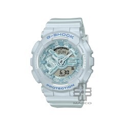 Casio G-Shock Women Silk Texture Series GMA-S110ST-2A Blue Bio-Based Resin Band Sport Watch