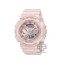 Casio G-Shock Women Silk Texture Series GMA-S110ST-4A Pink Bio-Based Resin Band Sport Watch