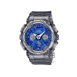 Casio G-Shock Women Girls Ice Smurfs Series GMA-S120TB-8A Grey Translucent Resin Band Sport Watch