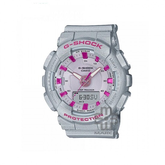 Casio G-Shock Women GMA-S130NP-8A Grey Resin Band Sports Watch