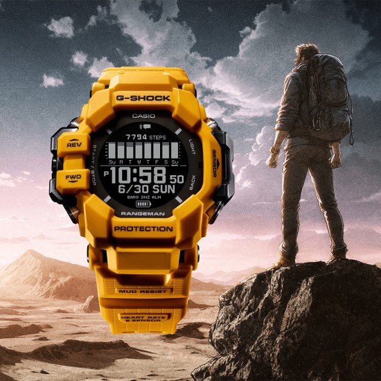 Casio G Shock Rangeman GPR H1000 9 Yellow Bio Based Resin Band Men Sports Watch