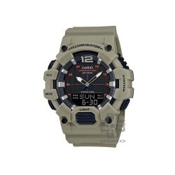 Casio General HDC-700-3A3V Khaki Green Resin Band Men Watch