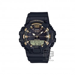 Casio General HDC-700-9AV Black Gold Resin Band Men Watch