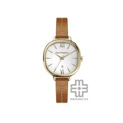 Hush Puppies HP.3892L.2507 Light Brown Leather Band Women Watch