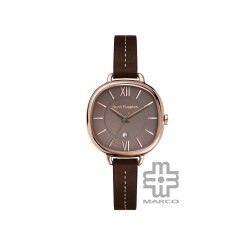 Hush Puppies HP.3892L.2517 Dark Brown Leather Band Women Watch