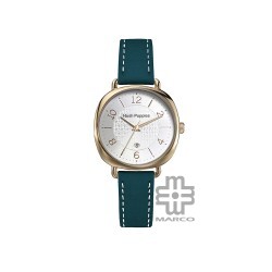 Hush Puppies HP.3897L.2507 Teal Blue Leather Band Women Watch