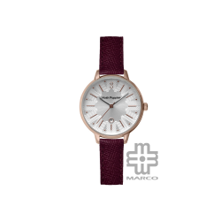 Hush Puppies HP.3903L.2509 Burgundy Leather Band Women Watch