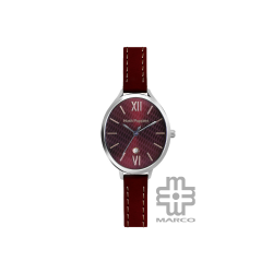 Hush Puppies HP.3906L.2516 Burgundy Leather Band Women Watch