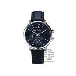 Hush Puppies Orbz HP.7154M.2503 Multi-Function Navy Blue Leather Band Men Watch