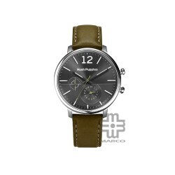 Hush Puppies Orbz HP.7154M.2508 Multi-Function Dark Green Leather Band Men Watch