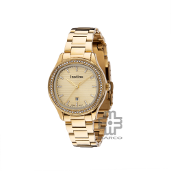 Instinc INS-DK01-GD-GD Gold Stainless Steel Band Women Watch