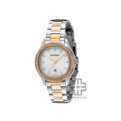 Instinc INS-DK01-SG-SL Dual Tone Stainless Steel Band Women Watch