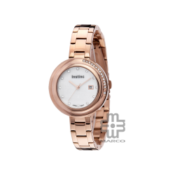 Instinc INS-DK04-RG-SL Rose Gold Stainless Steel Band Women Watch