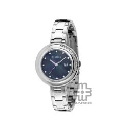 Instinc INS-DK04-SL-BK Silver Stainless Steel Band Women Watch