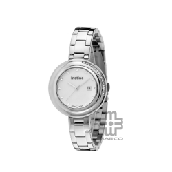 Instinc INS-DK04-SL-SL Silver Stainless Steel Band Women Watch