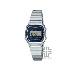 Casio Vintage LA670WA-2 Silver Stainless Steel Band Women Watch