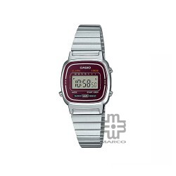 Casio Vintage LA670WA-4 Silver Stainless Steel Band Women Watch