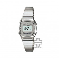 Casio Vintage LA670WA-7 Silver Stainless Steel Band Women Watch