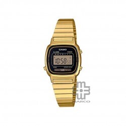 Casio Vintage LA670WGA-1 Gold Stainless Steel Band Women Watch