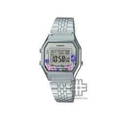 Casio Vintage LA680WA-4C Silver Stainless Steel Band Men Watch