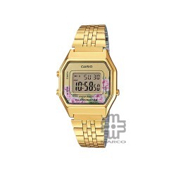 Casio Vintage LA680WGA-4C Gold Stainless Steel Band Men Watch / Women Watch