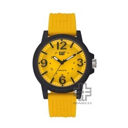 Caterpillar GROOVY LF-111-27-731 YELLOW SILICON STRAP ANALOG MEN WATCH