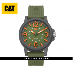 CAT GROOVY LF-111-23-334 MILITARY GREEN SILICON STRAP MEN WATCH