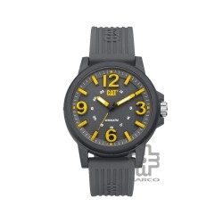 CAT GROOVY LF-111-25-537 GREY SILICON STRAP MEN WATCH