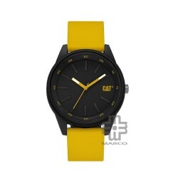 CAT Insignia LJ-160-27-127 Yellow Silicone Band Men Watch