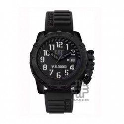 Caterpillar Barricade LK-111-21-111 Black Dial Black Silicone Strap Analog Men Watch 