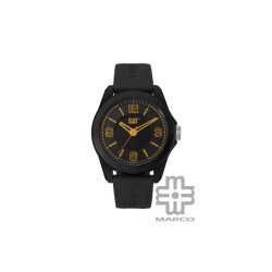 Caterpillar Landscape LN-160-21-137 Black Yellow Silicone Analog Watch | 3 Hand Movement | 45MM | 2Y Warranty