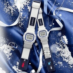 Casio G-Shock x Baby-G LOV-23A-7 White Cloth Band Seasonal Pair Collection 2023 Couple Set Pair Watch