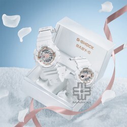 Casio G-Shock x Baby-G LOV-24A-7A White Resin Band Seasonal Pair Collection 2024 Couple Set Pair Watch