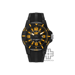 Caterpillar Diver LR-161-21-137 | Black & Yellow | Silicone Strap | Analog Digital | 45MM | 200M WR