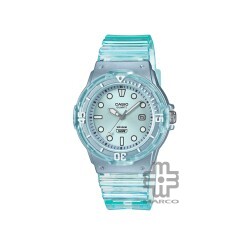 Casio General LRW-200HS-2EV Blue Transparent Resin Band Kids Watch