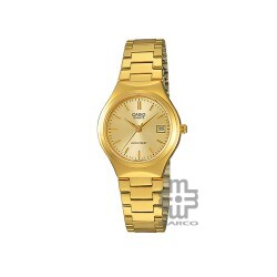 Casio General LTP-1170N-9A Gold Stainless Steel Band Women Watch