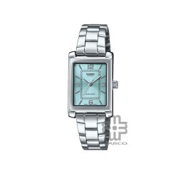 Casio General LTP-1234DD-2A Silver Stainless Steel Band Women Watch