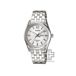 Casio General LTP-1335D-7AV Silver Stainless Steel Band Women Watch