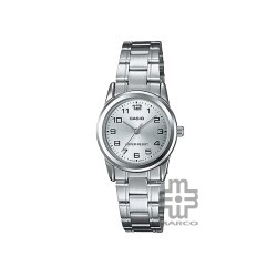 Casio General LTP-V001D-7B Silver Stainless Steel Band Women Watch