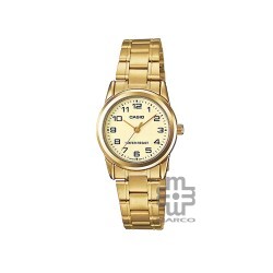 Casio General LTP-V001G-9B Gold Stainless Steel Band Women Watch