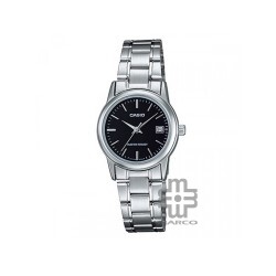 Casio General LTP-V002D-1A Silver Stainless Steel Band Women Watch