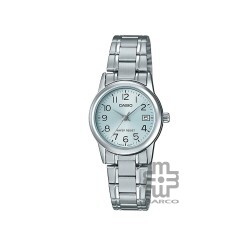 Casio General LTP-V002D-2B Silver Stainless Steel Band Women Watch