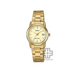 Casio General LTP-V002G-9A Gold Stainless Steel Band Women Watch