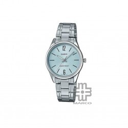 Casio General LTP-V005D-2B Silver Stainless Steel Band Women Watch 