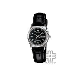 Casio General LTP-V006L-1B Black Leather Band Women Watch 